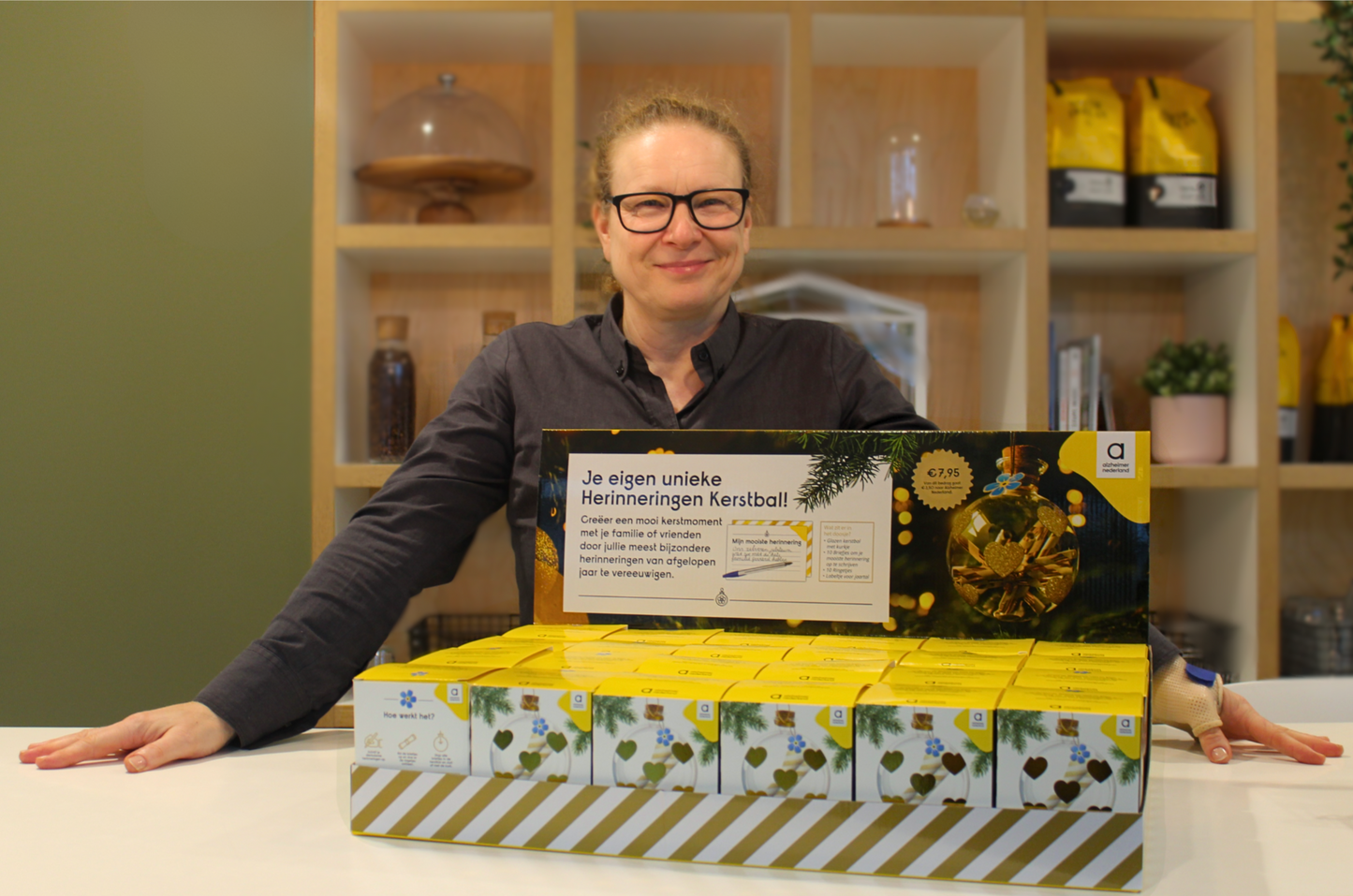 Herinneringen Kerstbal - Display (24 stuks)